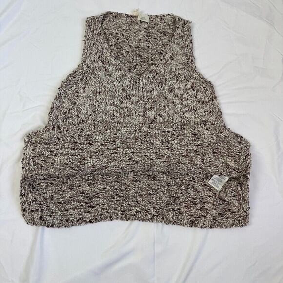 Anthropologie Moth Sleeveless V Neck Sweater Vest P XXS Cotton Boho Classic - Picture 9 of 9